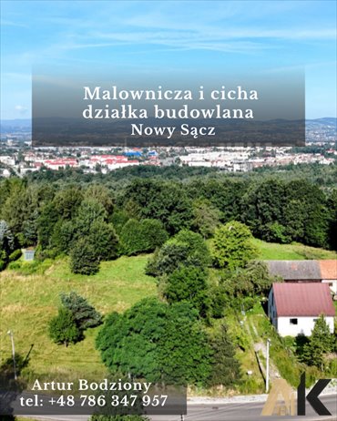Działka budowlana 27 ar w Nowym Sączu (Falkowska) działka Nowy Sącz, Falkowska