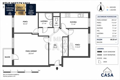 Przestronne 3-pokojowe mieszkanie 61,3 m² w Gdyni Obłuże mieszkanie Gdynia, Podgórska