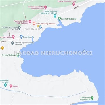 działka na sprzedaż 2628m2 działka Kąty Rybackie, Rybacka