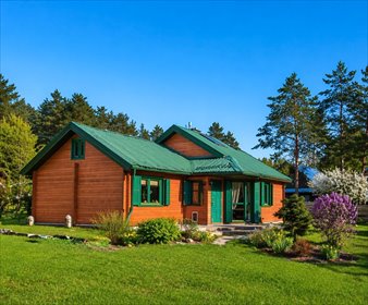 Urokliwy dom drewniany z kominkiem i tarasem dom Pelnik