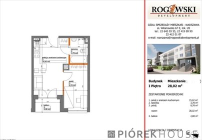 Do sprzedania 2-pokojowe mieszkanie 28 m² z balkonem w Warszawie mieszkanie Warszawa, Białołęka, Konik Polny