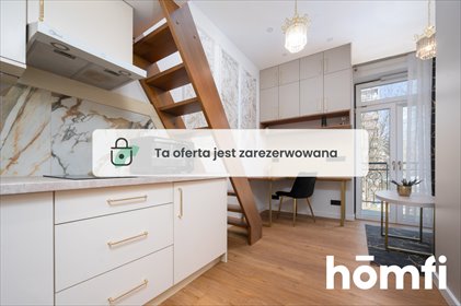 Nowoczesna kawalerka z antresolą i balkonem w Krowodrzy mieszkanie Kraków, Krowodrza, Kawiory