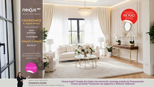 Dom premium z ogrzewaniem podłogowym i garażem dom Cesarzowice