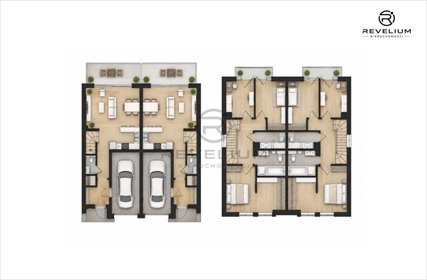 Nowoczesny bliźniak 160 m² z garażem i ogrodem dom Kębłowo