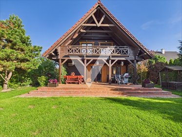 Dom z litego drewna 188 m² (sauna, 5 pokoi) w Czarnowie dom Czarnowo