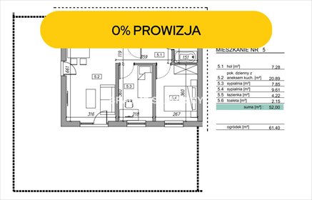 mieszkanie na sprzedaż 52m2 mieszkanie Myślenice, Zawada, Zawada, Zawada