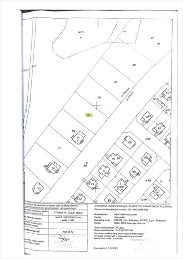 działka na sprzedaż 1332m2 działka Biskupiec, Wincentego Witosa