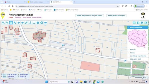 działka na sprzedaż 1171m2 działka Dynów