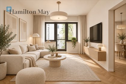 Nowoczesny 68 m² apartament z balkonami w Krakowie polecam! mieszkanie Kraków, Krowodrza, Józefa Friedleina