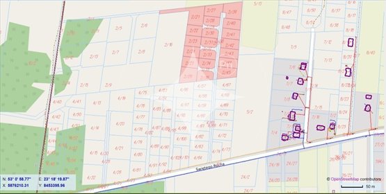 działka na sprzedaż 840m2 działka Zabłudów, św. Rocha