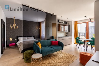 Wynajmę eleganckie studio 33 m² z balkonem w Warszawie mieszkanie Warszawa, Wola, Brylowska