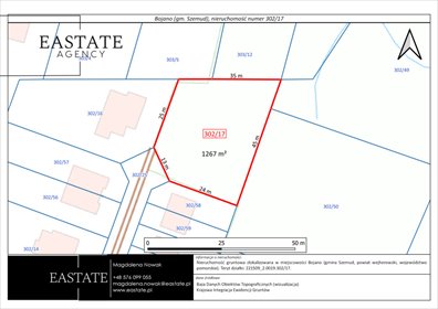 Działka 1262 m² z warunkami zabudowy w spokojnym Bojanie działka Bojano, Platynowa