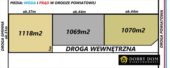 działka na sprzedaż 1118m2 działka Topilec