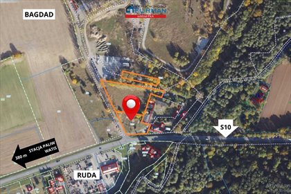 działka na sprzedaż 9468m2 działka Ruda/Bagdad, Ruda/Bagdad