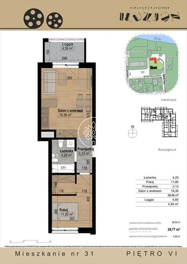 mieszkanie na sprzedaż 40m2 mieszkanie Bydgoszcz, Bartodzieje Małe, Nastrojowa
