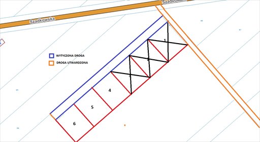 działka na sprzedaż 1237m2 działka Lutomiersk, Szadkowska