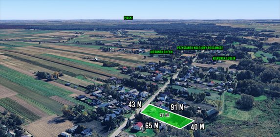 działka na sprzedaż 3100m2 działka Mełgiew, Piasecka