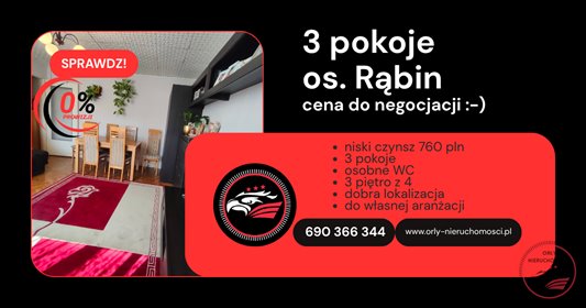 Polecam funkcjonalne 3-pokojowe mieszkanie 56,6 m² w Inowrocławiu mieszkanie Inowrocław, Inowrocław, Ratuszowa