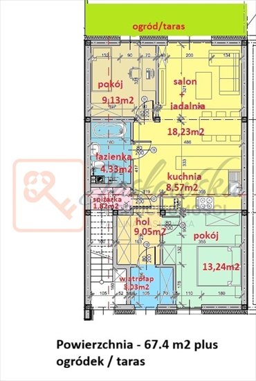 mieszkanie na sprzedaż 67m2 mieszkanie Tyczyn