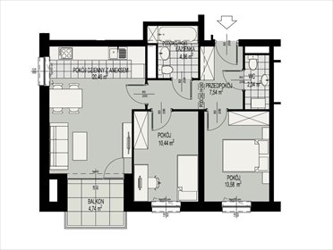 mieszkanie na sprzedaż 55m2 mieszkanie Lublin, Wyścigowa
