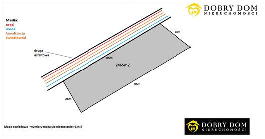 działka na sprzedaż 2465m2 działka Grajewo