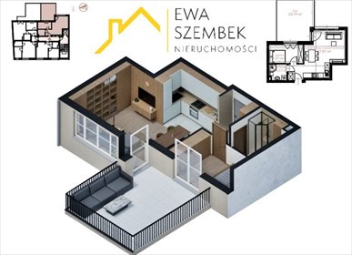 Mieszkanie 41,61 m² z tarasem w Krowodrzy zapraszam mieszkanie Kraków, Krowodrza, Łobzów