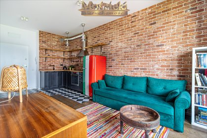 Designerska kawalerka 32m2 z loggią w Wilanowie mieszkanie Warszawa, Wilanów, Błonia Wilanowskie, Aleksandra Gieysztora