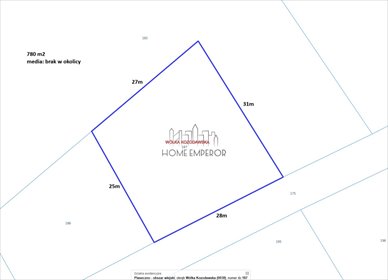 działka na sprzedaż 780m2 działka Wólka Kozodawska