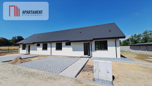 Polecam nowoczesny bliźniak z 5 pokojami i tarasem w Chomiąży dom Chomiąża