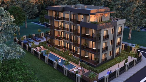 Nowoczesny apartament z basenem blisko plaży w Antalyi mieszkanie Altıntaş, Altıntaş, Aksu, Antalya