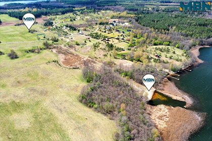 Działka budowlana z widokiem na jezioro Krzywe - 1717 m² działka Sajzy, Sajzy
