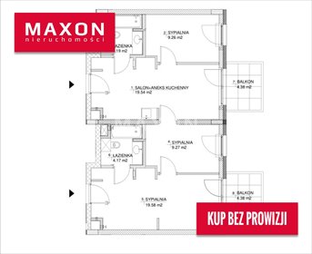 mieszkanie na sprzedaż 66m2 mieszkanie Warszawa, Wilanów, Miasteczko Wilanów