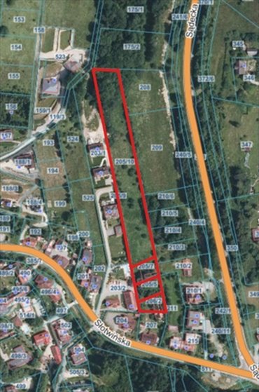 Działka inwestycyjna 8,5 ha z dostępem do infrastruktury działka Krynica-Zdrój