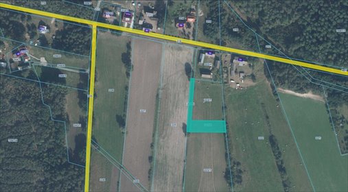 działka na sprzedaż 1350m2 działka Rychlik