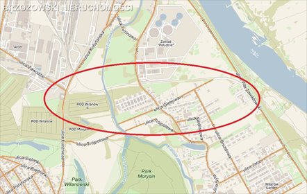 działka na sprzedaż 5194m2 działka Warszawa, Wilanów, Zawady, Syta