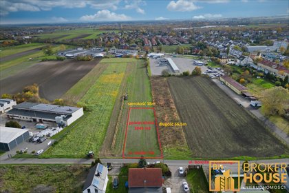 działka na sprzedaż 1049m2 działka Opole, Bolesława Chrobrego