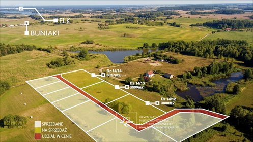 Malownicza działka 3000 m² pod rekreację i dom działka Rękusy