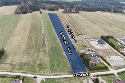 Przestronna działka 9900 m² z widokiem na góry działka Smerekowiec