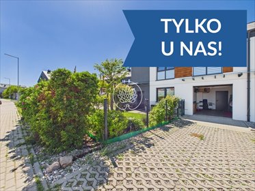 Nowoczesny segment 104 m2 z garażem - ogródek i klimatyzacja dom Niemcz