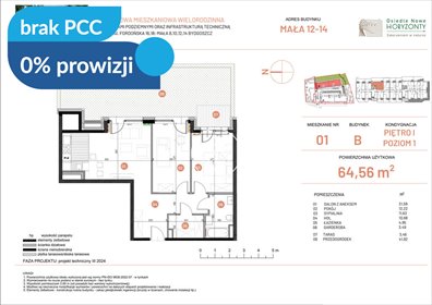 Przestronne 3 pokoje z tarasem i ogródkiem - zapraszam mieszkanie Bydgoszcz, Fordońska