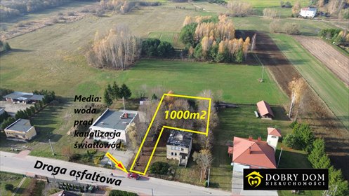 działka na sprzedaż 1000m2 działka Czarna Wieś Kościelna