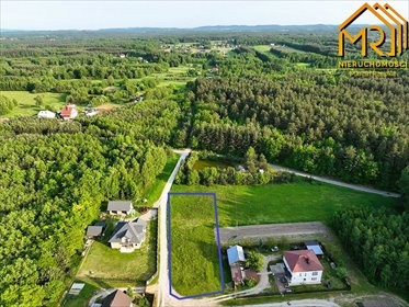 Działka budowlana w Pogórskiej Woli, 1400 m2, media, las działka Pogórska Wola