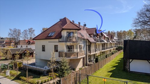 Dwupoziomowe 52,5 m² z dużym balkonem, lasem i garażem mieszkanie Łukęcin, Słoneczna
