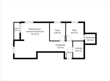 Polecam nowoczesne 3-pokojowe mieszkanie 56,54 m² w Rumi mieszkanie Rumia, Jęczmienna