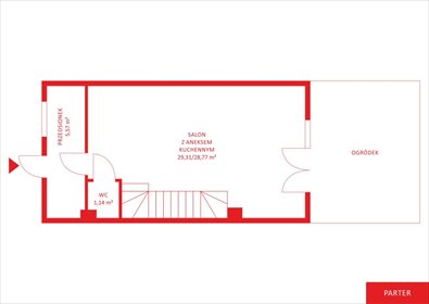 Dom bliźniak 68,76 m² z ogródkiem i funkcjonalnym układem dom Kłodawa, 3 Maja