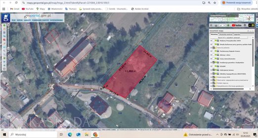 działka na sprzedaż 1150m2 działka Tujsk