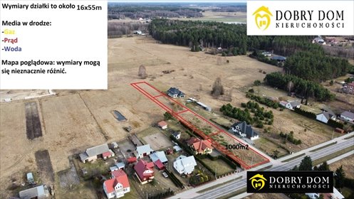 działka na sprzedaż 1000m2 działka Lewickie