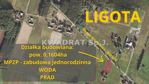 działka na sprzedaż 1604m2 działka Ligota