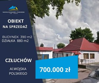 lokal użytkowy na sprzedaż 390m2 lokal użytkowy Człuchów, Wojska Polskiego