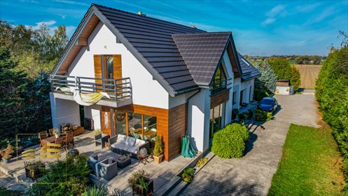 Nowoczesny dom 2016 z garażem, 8 pokoi, tarasy i sala kinowa dom Lublin, Hajdów